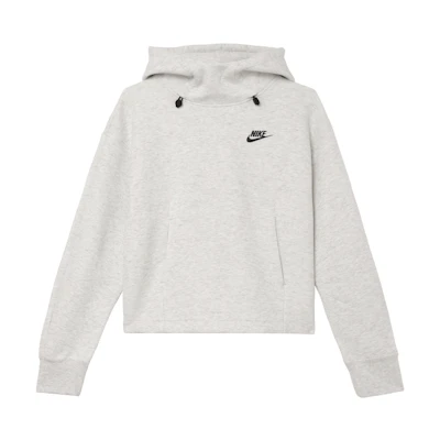 (Women) Nike Sportswear Tech Fleece Oversized Hoodie Light Gray Pullover FV6323-013