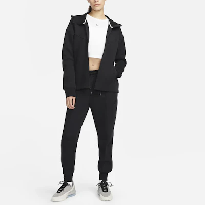 (W) Nike Sportswear Tech Fleece Windrunner Sudadera con Capucha Negra (Mujer). FB8338-010 Shop (W) Nike Sportswear Tech Fleece Windrunner Sudadera con Capucha Negra (Mujer). FB8338-010