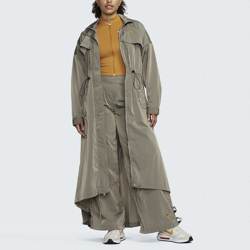 (Women) Nike Sportswear Tech Pack Long Hooded Jacket Women Khaki FB8357-247 圖 4
