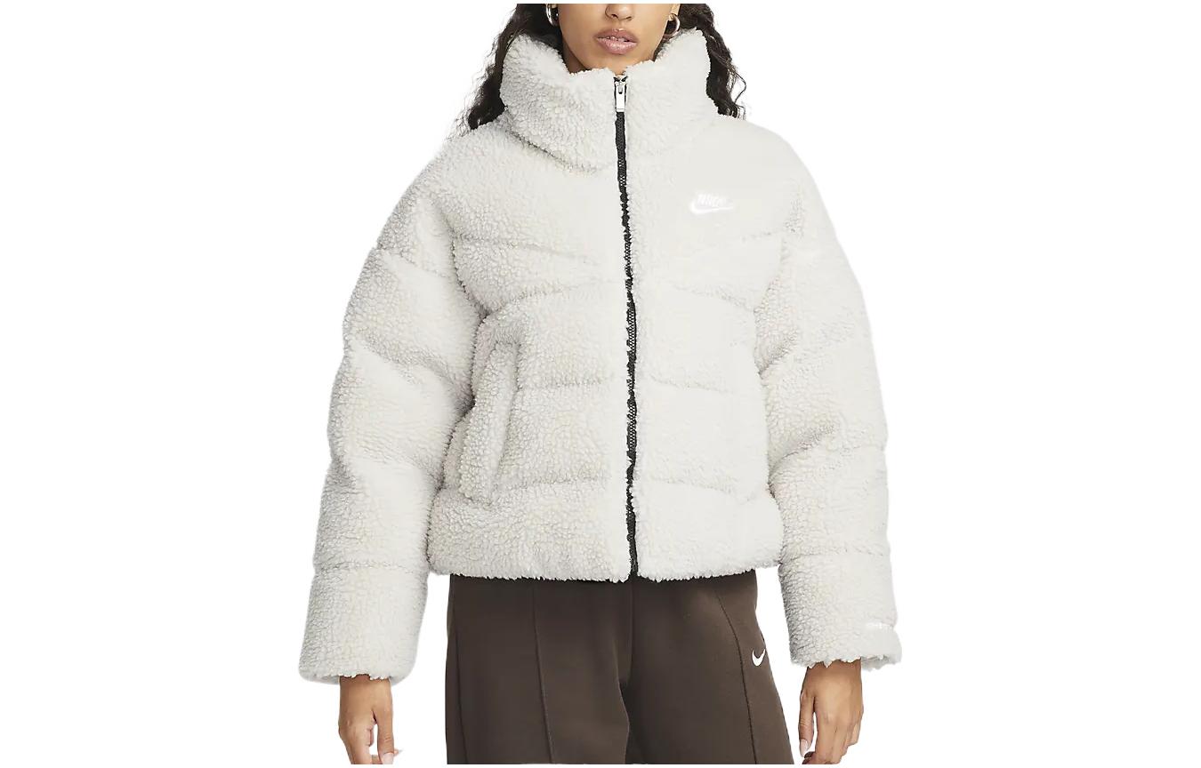 (Women) Nike Sportswear Therma-FIT City Series  Fleece Jacket Grey/White. DQ6869-072