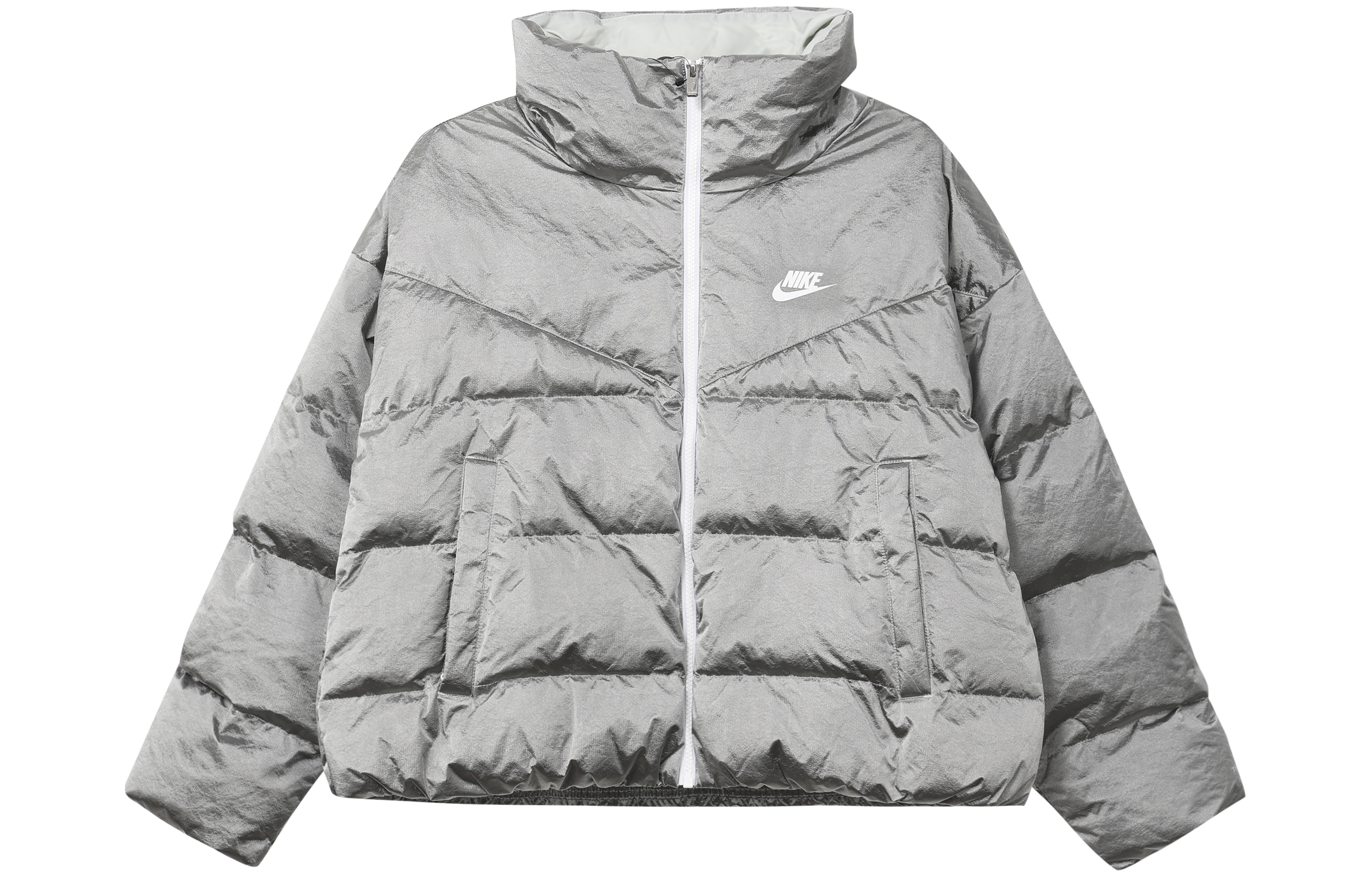 Order (Women) Nike Sportswear Therma-FIT City Series  Silver Puffer Jacket. DQ6889-014