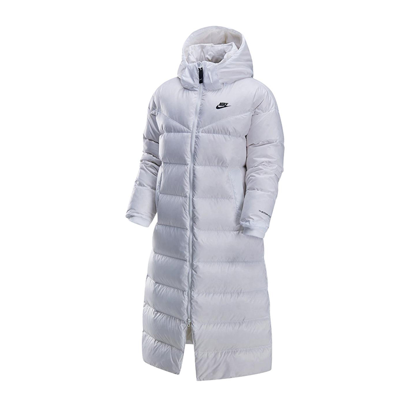 (Women) Nike Sportswear Therma-FIT City Series  White Down Jacket with Hoodie DV0571-100