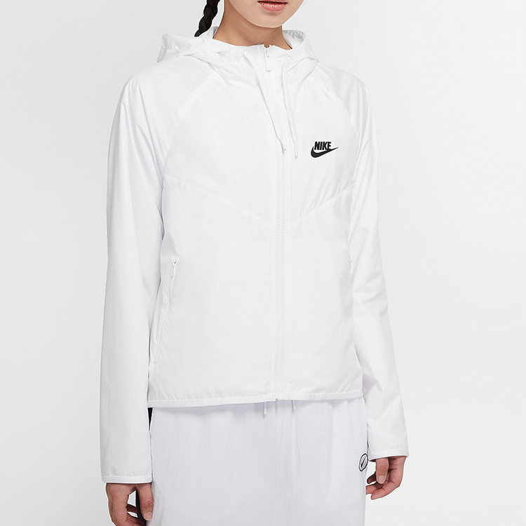 (Women) Nike Sportswear Windrunner Waterproof Zip Hoodie Jacket White BV3940-102 圖 5