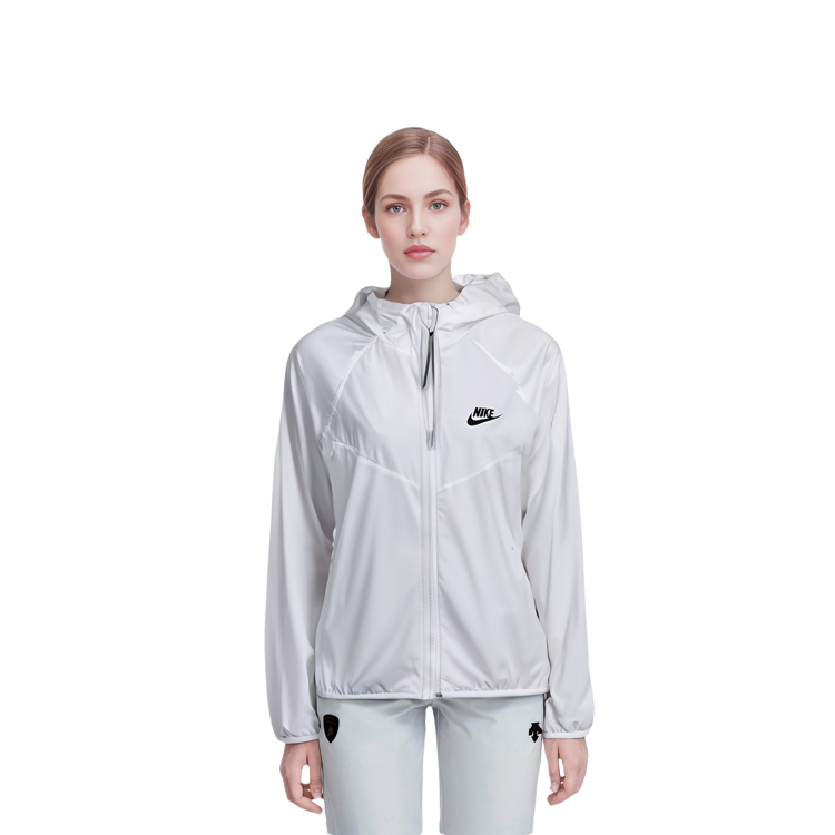(Women) Nike Sportswear Windrunner Waterproof Zip Hoodie Jacket White BV3940-102 圖 7