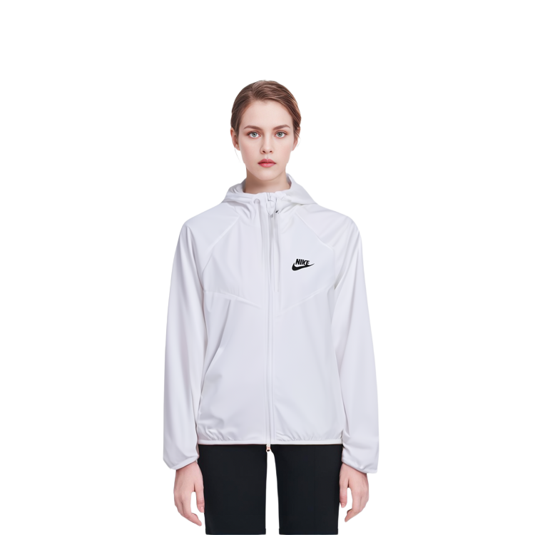 (Women) Nike Sportswear Windrunner Waterproof Zip Hoodie Jacket White BV3940-102 圖 9