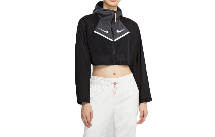 (Women) Nike Sportswear Woven Jacket Black CT0765-010