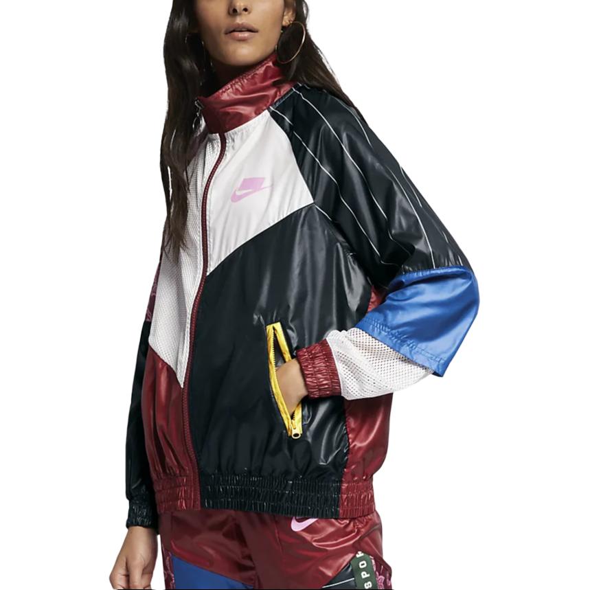 (Women) Nike Sportswear Woven Jacket Casual Multicolor AR3026-677