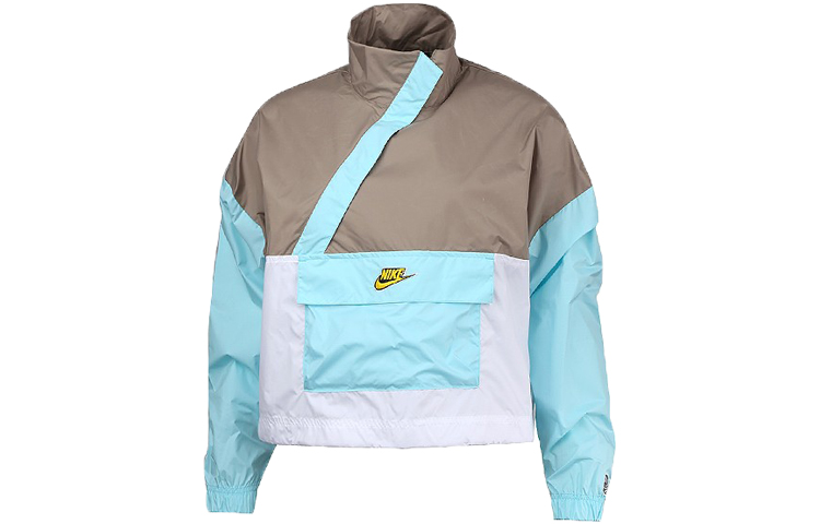 (Women) Nike Sportswear Woven Jacket Glacier Blue Casual Sportswear CU5971-342 圖 2