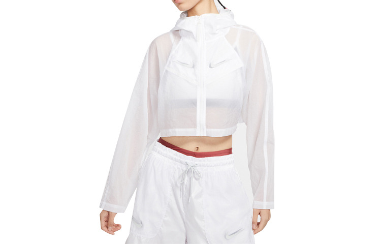 (Women) Nike Sportswear Woven Jacket White CT0765-100