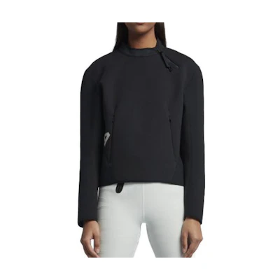 (Women) Nike SS23 Black Long-Sleeve Sweatshirt Casual Sportswear. 914469-010
