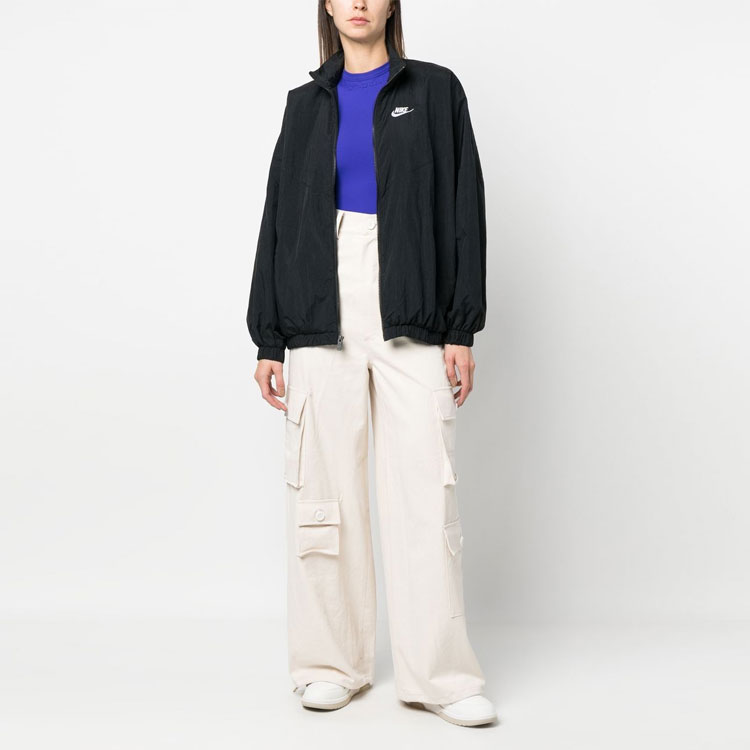 (Women) Nike SS23 Logo Embroidered Zip Jacket Black DM6185-010 圖 3