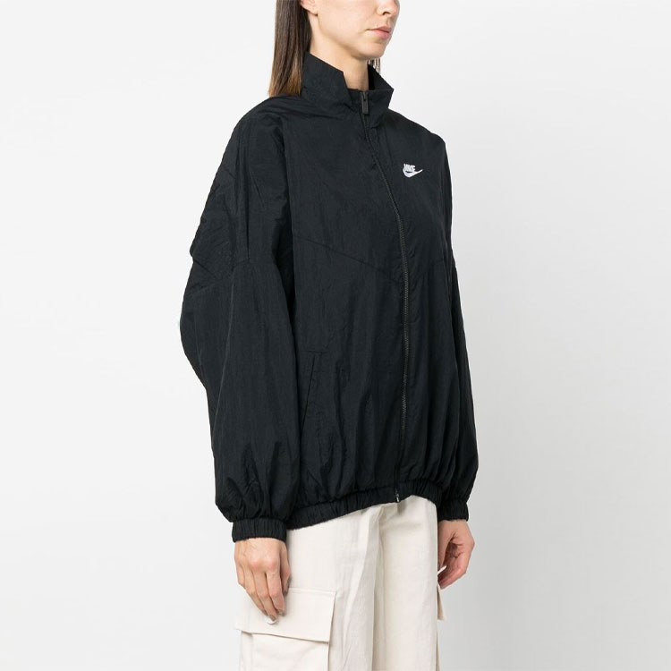 (Women) Nike SS23 Logo Embroidered Zip Jacket Black DM6185-010 圖 4