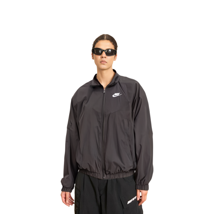 (Women) Nike SS23 Logo Embroidered Zip Jacket Black DM6185-010 圖 5