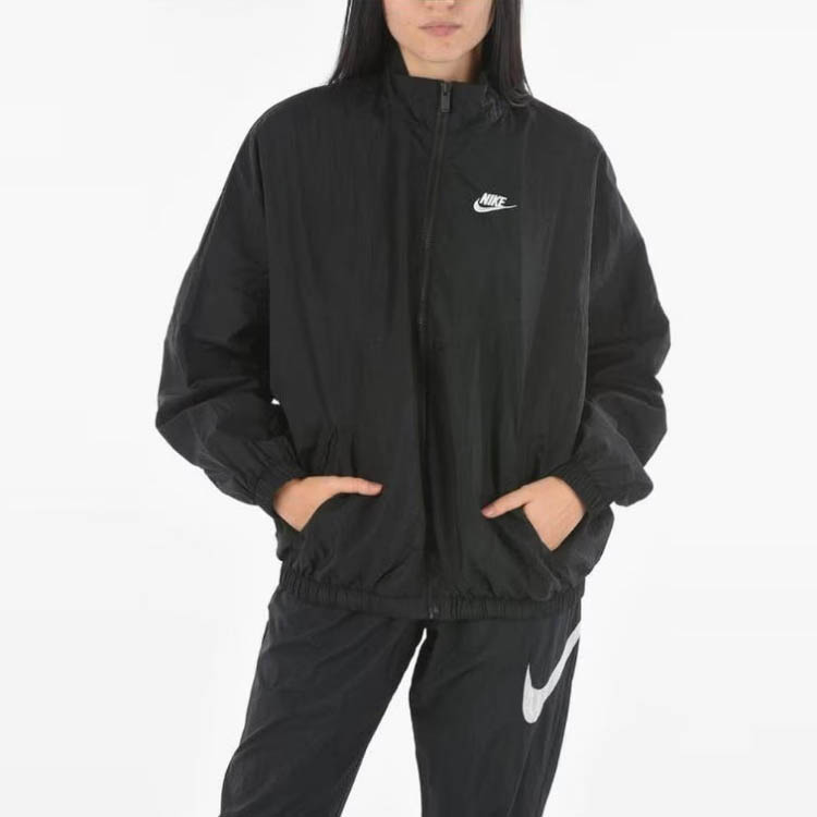 (Women) Nike SS23 Logo Embroidered Zip Jacket Black DM6185-010 圖 8