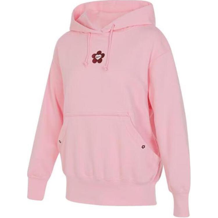 Order (Women) Nike SS24 Pink Graphic Hoodie Long Sleeve Pullover HF1135-631