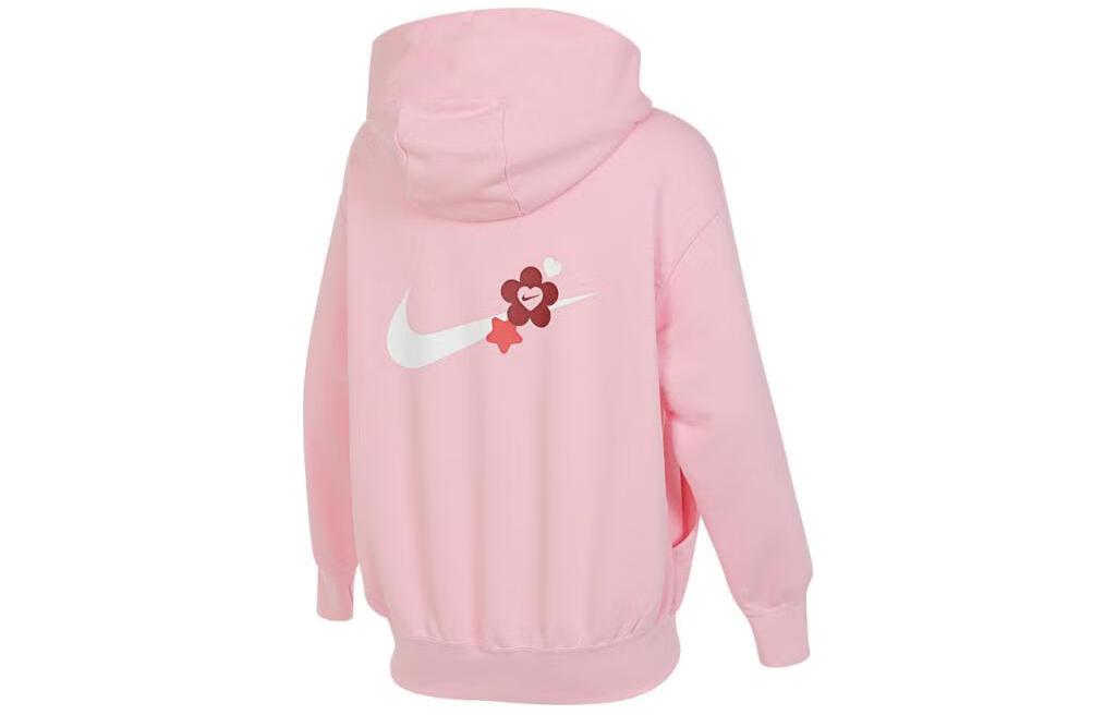 Lookbook (Women) Nike SS24 Pink Graphic Hoodie Long Sleeve Pullover HF1135-631