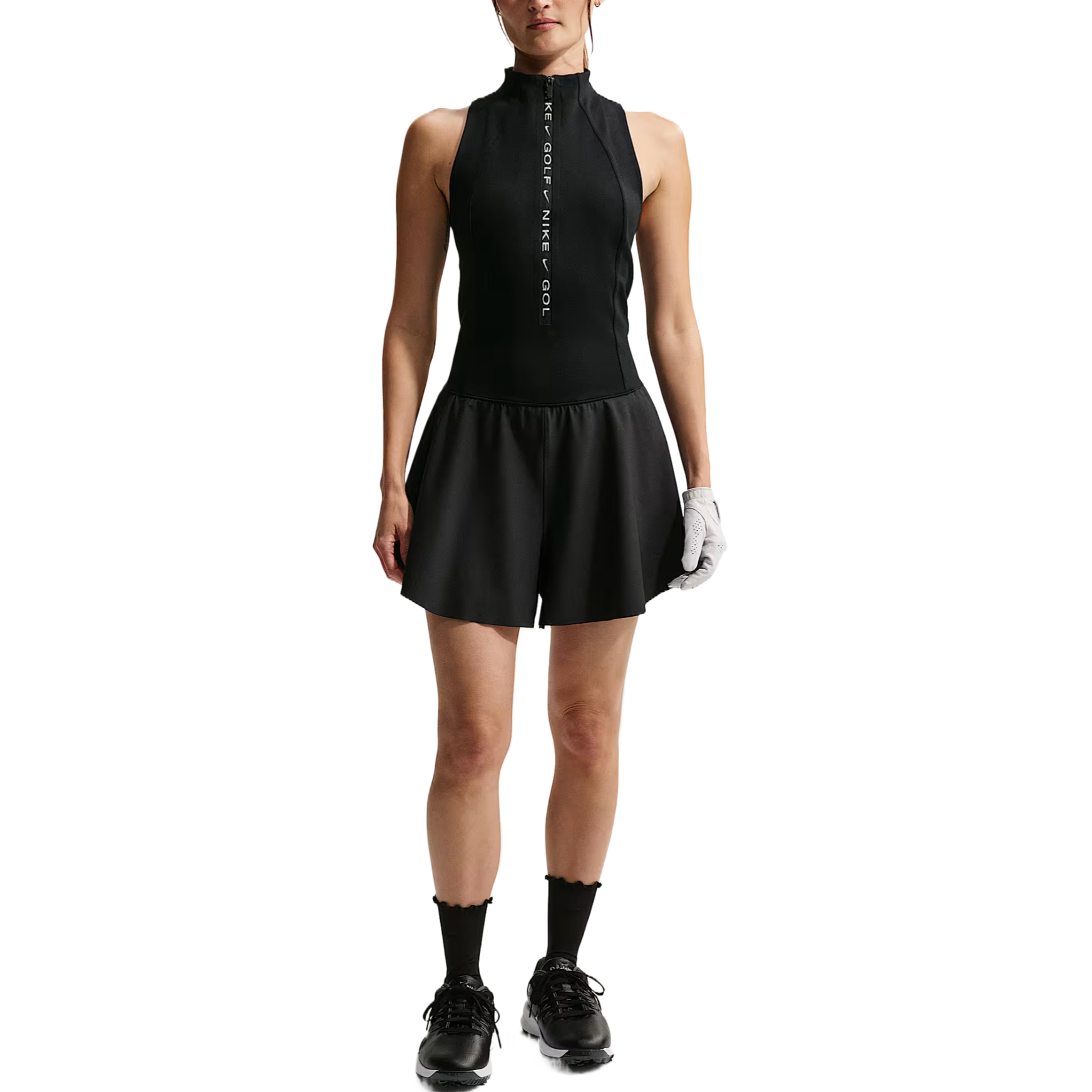 (Women) Nike SS26 Golf Shirt - Quick-Dry, Moisture-Wicking High-Neck Performance. IV5088-010