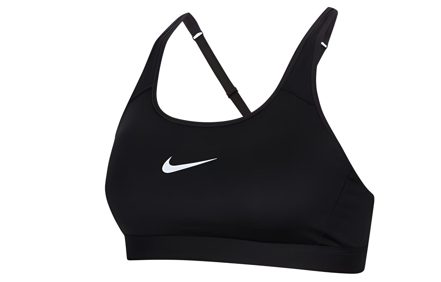(Women) Nike Strappy Medium-Support Sports Bra Tank Top Women’s Black CD7130-010