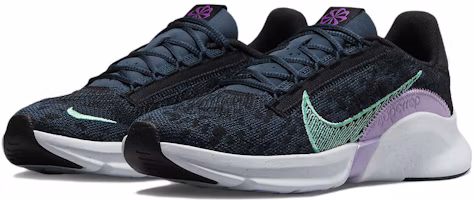 Shop (女性)Nike SuperRep Go 3 Flyknit Next Nature「Armoury Navy Green Glow」DH3393-002