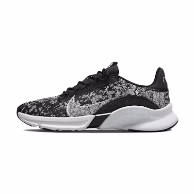 (W) Nike SuperRep Go 3 Flyknit Next Nature 'Black White'