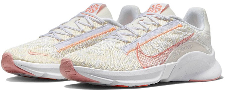 (W) Nike SuperRep Go 3 Flyknit Next Nature 'Light Cream Crimson Bliss' Wanita DH3393-101 Lookbook (W) Nike SuperRep Go 3 Flyknit Next Nature 'Light Cream Crimson Bliss' Wanita DH3393-101