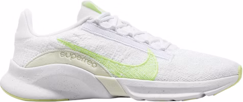 (Women) Nike SuperRep Go 3 Flyknit Next Nature 'White Lime Blast' DH3393-106 (Women) Nike SuperRep Go 3 Flyknit Next Nature 'White Lime Blast' DH3393-106