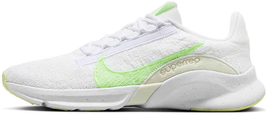 (Women) Nike SuperRep Go 3 Flyknit Next Nature 'White Lime Blast' DH3393-106 Buy (Women) Nike SuperRep Go 3 Flyknit Next Nature 'White Lime Blast' DH3393-106