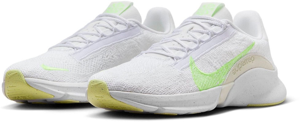 (Women) Nike SuperRep Go 3 Flyknit Next Nature 'White Lime Blast' DH3393-106 Lookbook (Women) Nike SuperRep Go 3 Flyknit Next Nature 'White Lime Blast' DH3393-106