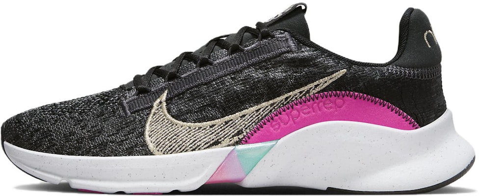 (Women) Nike SuperRep Go 3 Flyknit Next Nature Premium 'Black Fireberry Gold' FB7156-001 Buy (Women) Nike SuperRep Go 3 Flyknit Next Nature Premium 'Black Fireberry Gold' FB7156-001