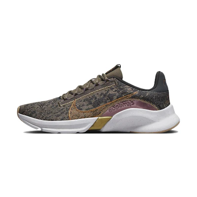 (W) Nike SuperRep Go 3 Next Nature Flyknit PRM 'Olive Grey Metallic Copper'