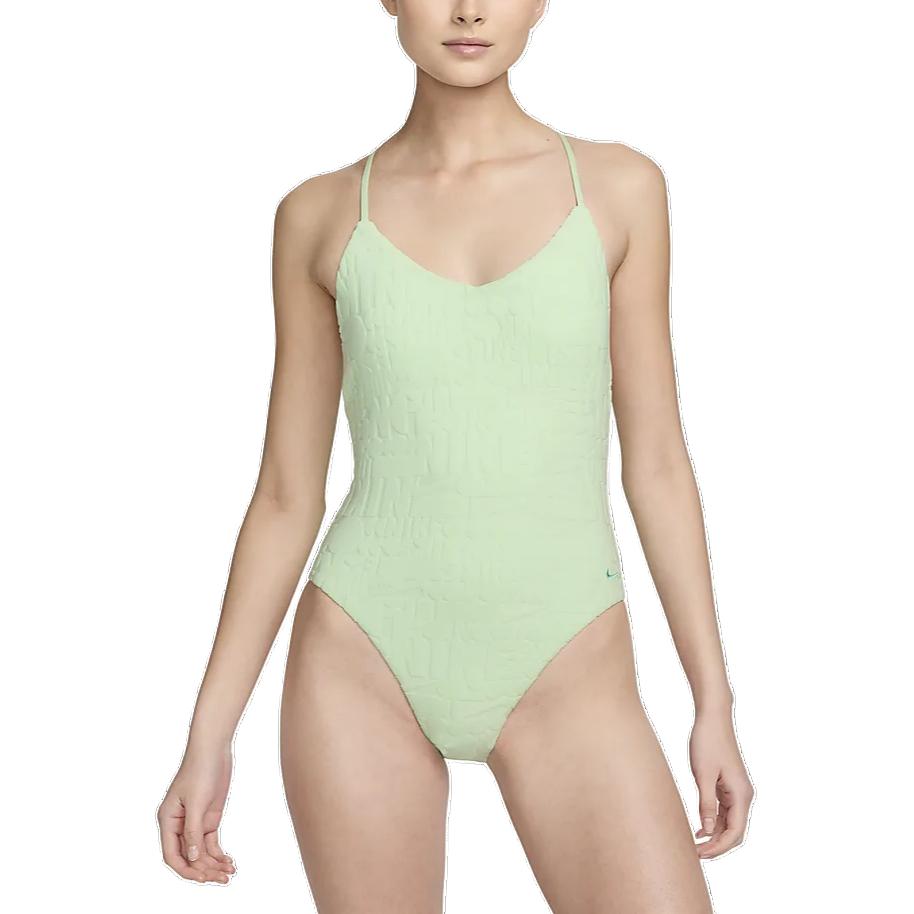 (Women) Nike Swim Retro Flow T-Back One-Piece Swimsuit Women’s Slim Fit - Mist Green. NESSE244-338