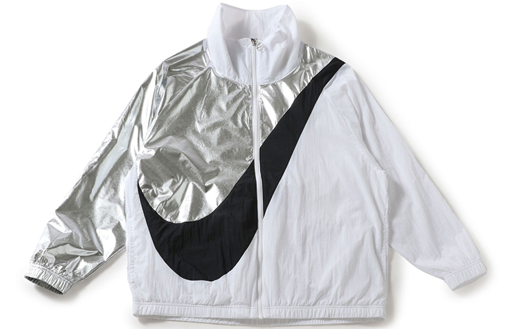 (Women) Nike Swoosh Colorblock Retro Track Jacket White Multi-Color CQ8023-101
