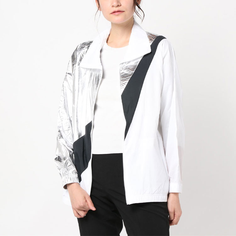 (Women) Nike Swoosh Colorblock Retro Track Jacket White Multi-Color CQ8023-101 圖 4