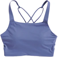 (Women) Nike Swoosh Luxe Medium Support Sports Bra Tank Top - Mineral Blue CJ0545-491 (Women) Nike Swoosh Luxe Medium Support Sports Bra Tank Top - Mineral Blue CJ0545-491