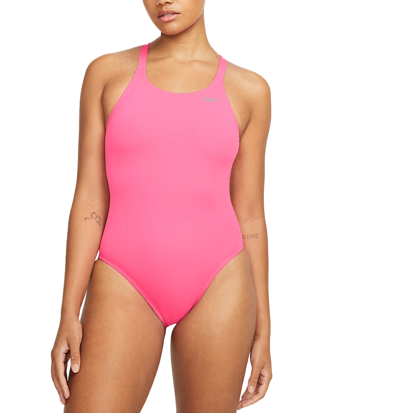 (Women) Nike Swoosh Pink One-Piece Swimsuit - Stylish, Simple, and Comfortable. NESSA001-678