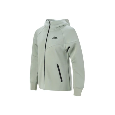 (Women) Nike Tech Fleece Green Logo Design Hooded Jacket Casual Wear FB8339-370