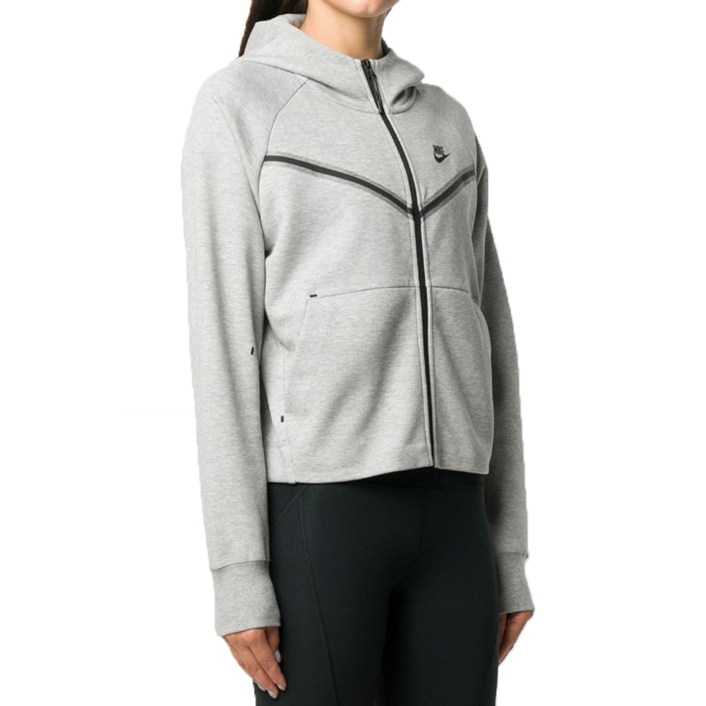 (Women) Nike Tech Fleece Windrunner Full-Zip Hoodie Jacket Grey CW4298-063 圖 4