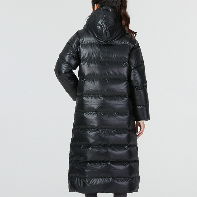 Purchase (Women) Nike Therma-FIT  Black City Parka Long Down Jacket with Logo Print. DV0571-010