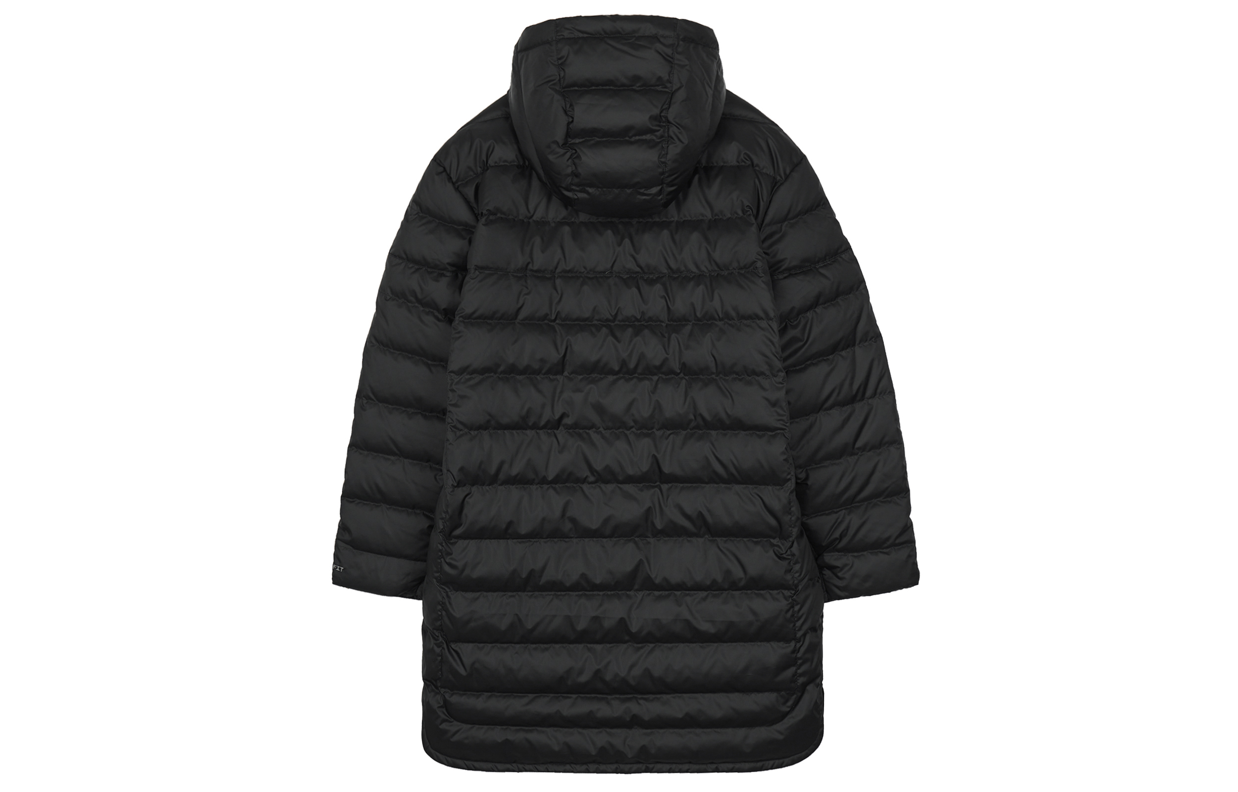 (Women) Nike Therma-FIT Black Long Down Jacket  Solid Logo Print Hoodie DR1588-010 圖 3