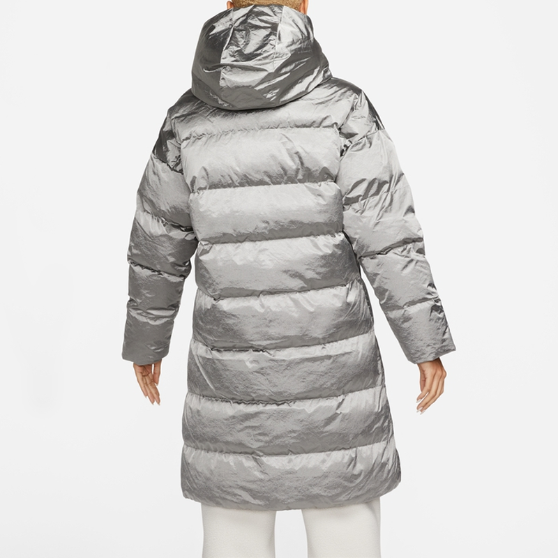 (Women) Nike Therma-FIT City Series Jacket Light Grey/White Warm Glossy Hoodie DQ6879-014 圖 3