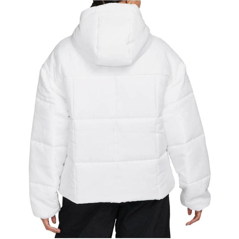 (Women) Nike Therma-FIT Loose Hooded Jacket White with Letter Print Design FB7672-100 圖 4