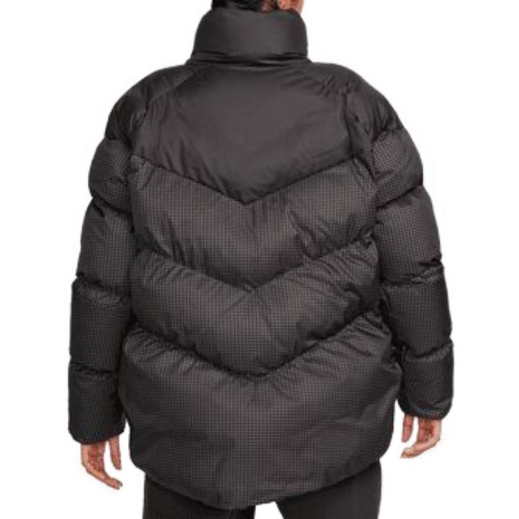 (Women) Nike Therma-FIT Loose Puffer Jacket Women’s Black Checkered Zip-Up. FB8788-010 圖 4