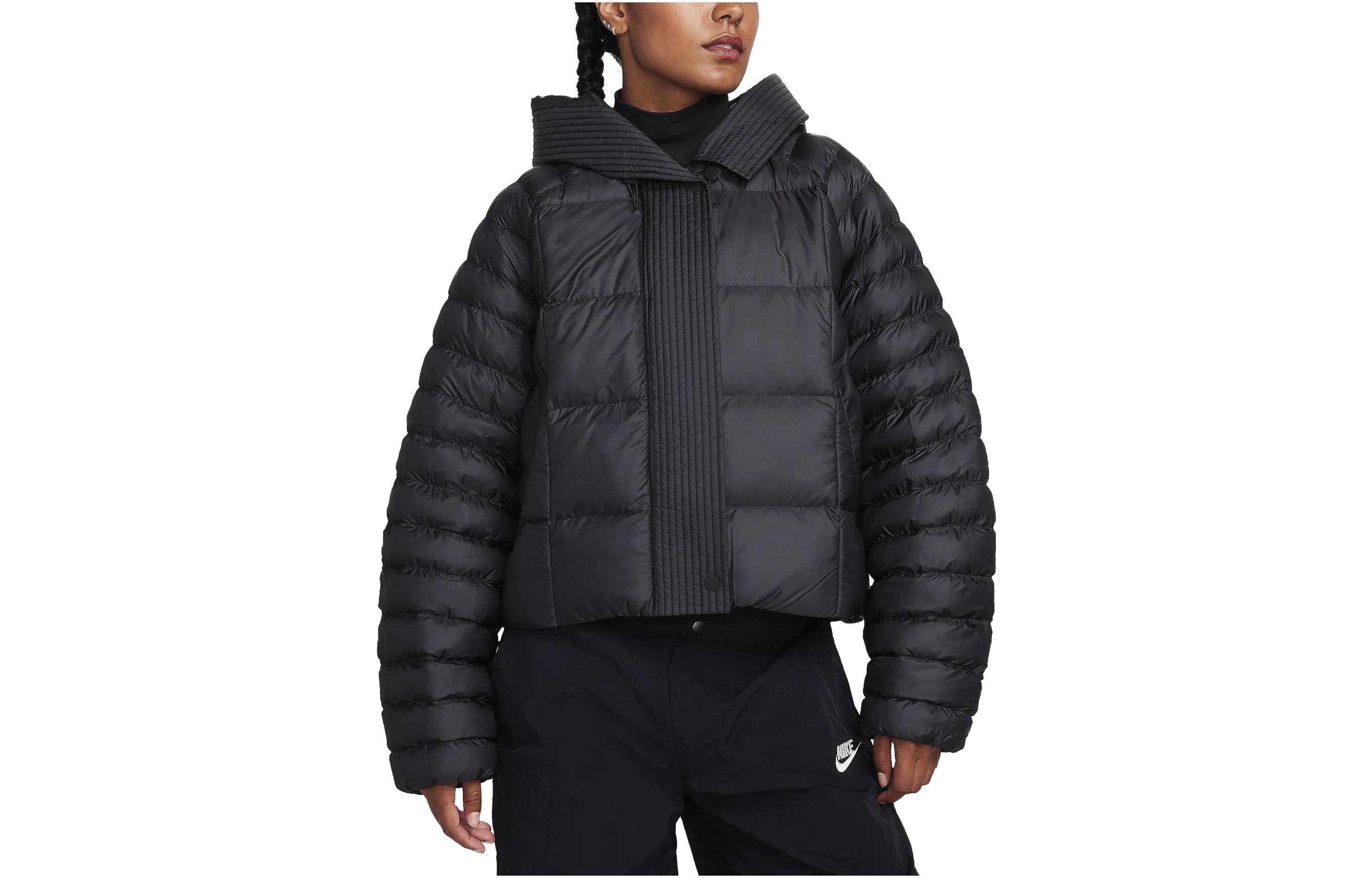 (Women) Nike Therma-FIT Oversized Black Hooded Jacket with Zipper FB8729-010 圖 2