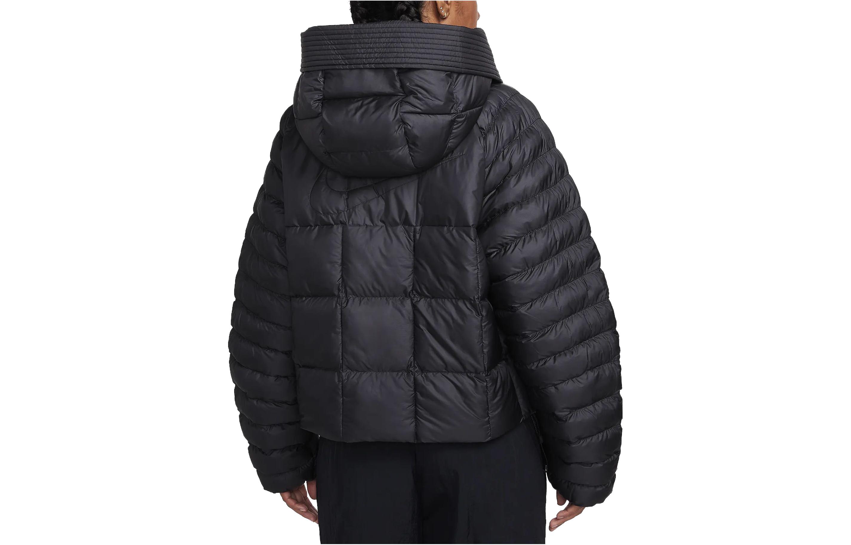 (Women) Nike Therma-FIT Oversized Black Hooded Jacket with Zipper FB8729-010 圖 3