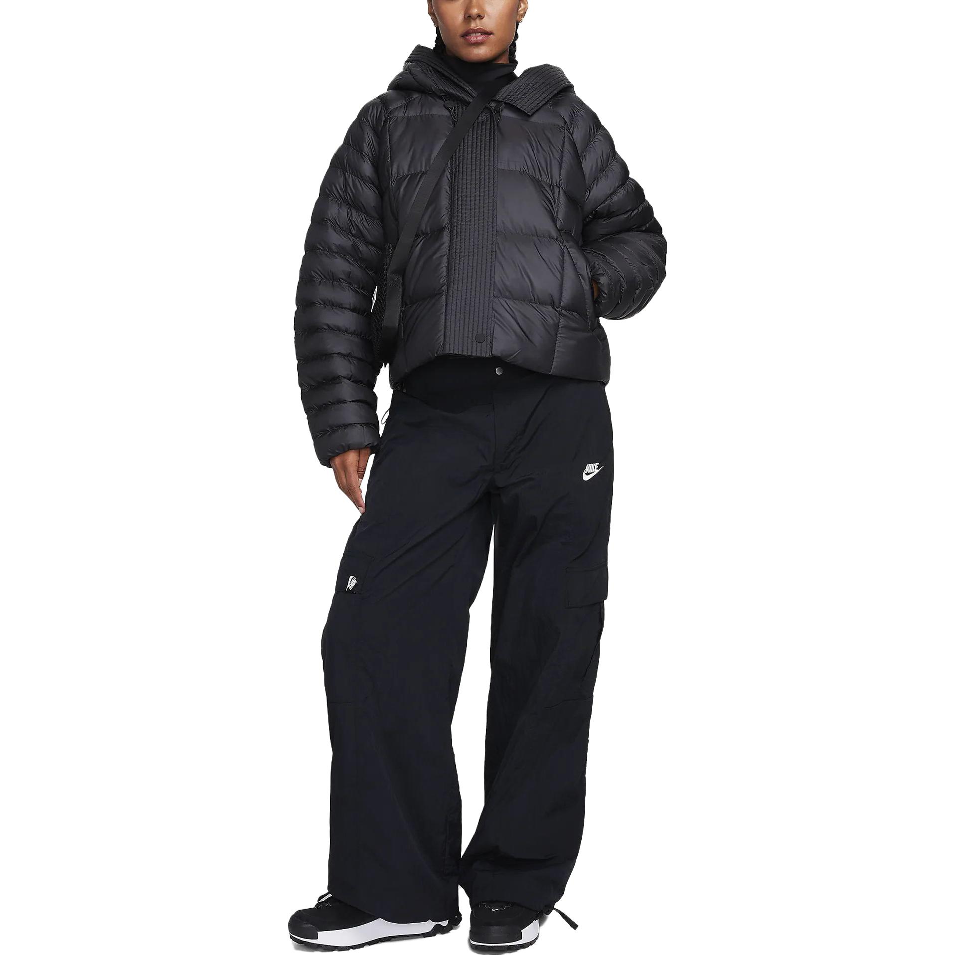 (Women) Nike Therma-FIT Oversized Black Hooded Jacket with Zipper FB8729-010 圖 4