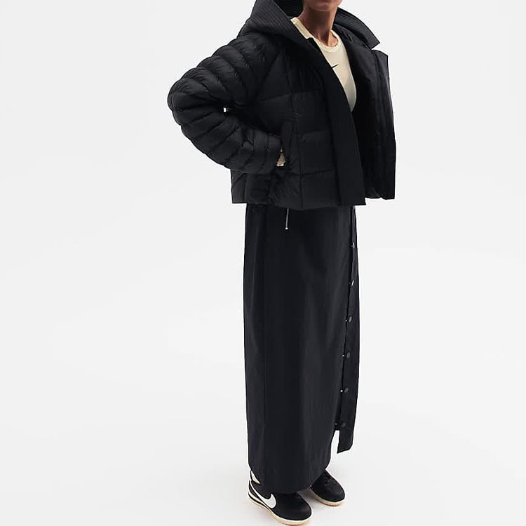 (Women) Nike Therma-FIT Oversized Black Hooded Jacket with Zipper FB8729-010 圖 5