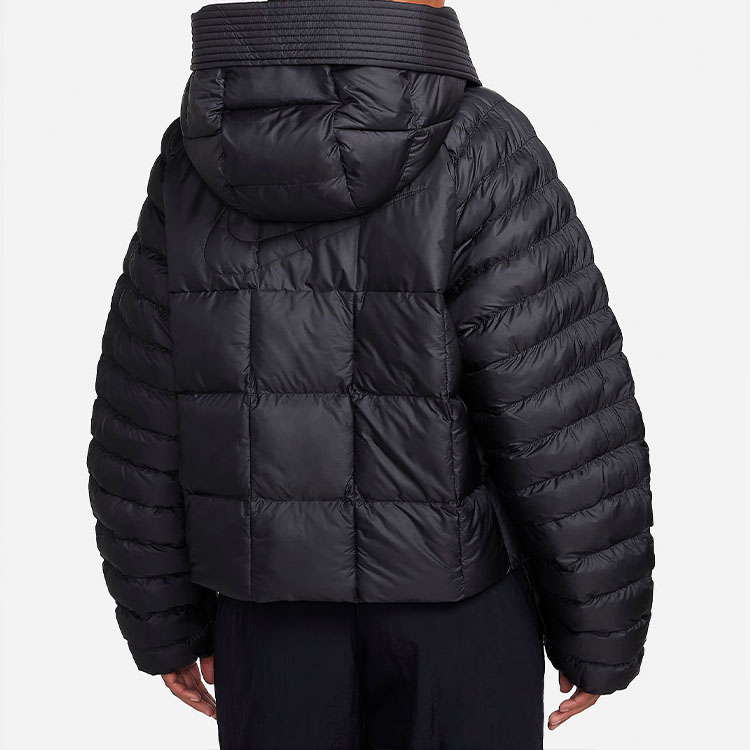 (Women) Nike Therma-FIT Oversized Black Hooded Jacket with Zipper FB8729-010 圖 7