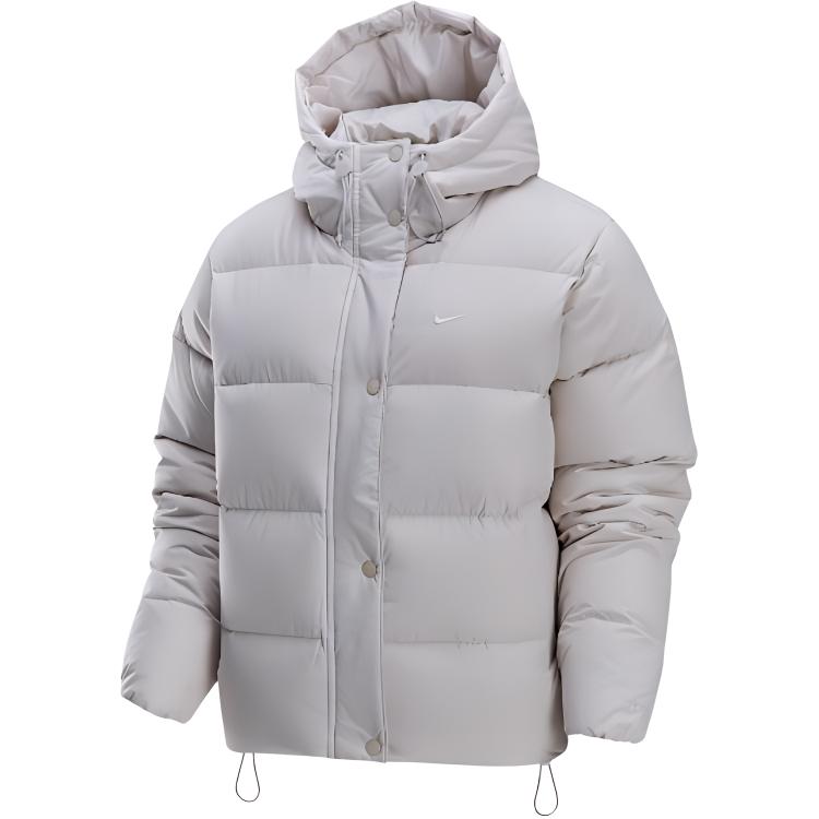 (Women) Nike Therma-FIT Sportswear Metro Loose Waterproof Down Jacket Women Beige FZ5929-104