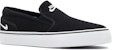 (W) Nike Toki Slip Canvas 'Hitam' 724770-010