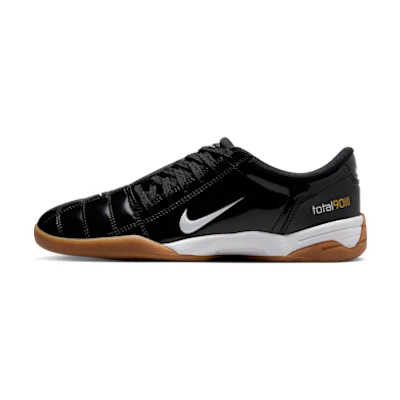 (W) Nike Total 90 Soccer Shoes Black/White/Metallic Gold/White